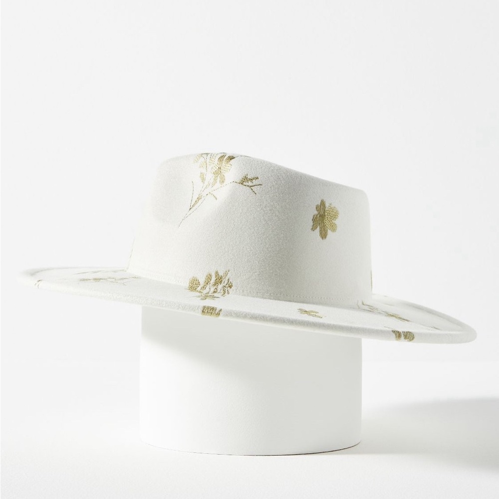 NWT Anthropologie floral rancher hat